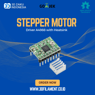Reprap 3D Printer Stepper Motor Driver A4988 with Heatsink